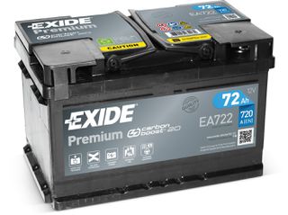 Exide EA722 Μπαταρία Σκάφους/Αυτοκινήτου Premium 12V 72Ah/720A Δεξιά