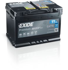 Exide EA770 Μπαταρία Σκάφους/Αυτοκινήτου Premium 12V 77Ah/760A Δεξιά