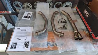 Sc Project Λαιμός Εξάτμισης Titanium Yamaha Tenere 700 2021 - 2025 Racing Version Χωρίς Καταλύτη