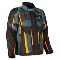 KLIM Badlands Pro Jacket Petrol-Strike Orange XL-thumb-1