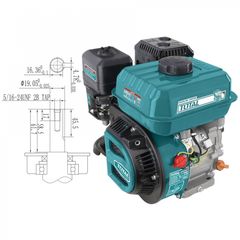 TGEN16811 Κινητήρας Βενζίνης 163cc 5.5HP - ΚΙΝΗΤΗΡΕΣ - TOTAL (#TGEN16811)