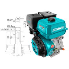 TGEN1881 Κινητήρας Βενζίνης 389cc 13HP - ΚΙΝΗΤΗΡΕΣ - TOTAL (#TGEN1881)