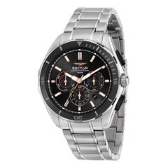 Sector 790, Chronograph Watch for Men, Silver Stainless Steel Bracelet R3273636001