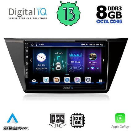 DIGITAL IQ BXD 8769_CPA (10inc) MULTIMEDIA TABLET OEM VW TOURAN mod. 2016>