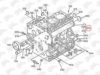 Κορμός κινητήρα Kubota: 16221-01010-thumb-1