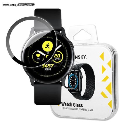 Wozinsky Watch Glass Hybrid Glass for Samsung Galaxy Watch Active black