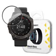 Wozinsky Watch Glass hybrid glass for Garmin Fenix 6X black