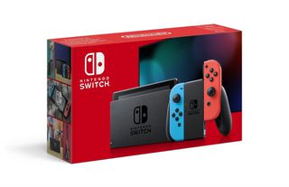 Nintendo Switch Console with Neon Red & Neon Blue Joy-Con (Upgraded Version) / Nintendo Switch