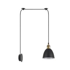 SE21-BR-10-BL1W-MS2 MAGNUM BRONZE Black Metal Shade Wall Lamp+ HOMELIGHTING 77-8897