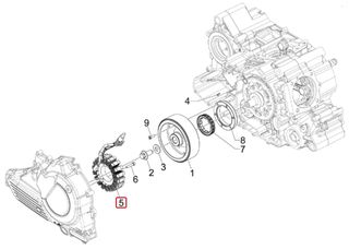 Πηνιοφόρος Aprilia SRV 850 4T 8V E3 ABS-NOABS 2012-2014 (EMEA APAC) 58183R