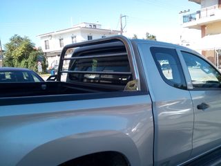ROLL BAR INOX Φ-60 ΜΕ ΟΡΙΖΟΝΤΙΑ ΣΤΑΘΕΡΗ ΣΧΑΡΑ ΓΙΑ MITSUBISHI L200 CLUB CAB  MOΝΤΕΛΑ 2019 ΕΩΣ 2022 -thumb-3