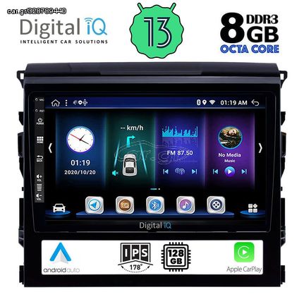 DIGITAL IQ BXD 8725_CPA (9inc) MULTIMEDIA TABLET OEM TOYOTA LANDCRUISER mod. 2016-2019