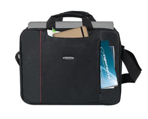 Esperanza SALERNO 39.6 cm (15.6") Toploader bag Black, Red-thumb-2