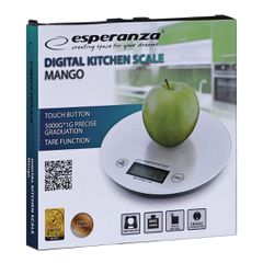 Esperanza EKS003W Electronic Kitchen Scale White Round-thumb-3