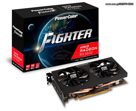 PowerColor AXRX 6600 8GBD6-3DH graphics card AMD Radeon RX 6600 8 GB GDDR6