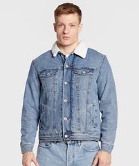 Jacket jean με γουνα