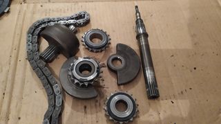 Kawasaki KLR 650 02'-07' αντίβαρα στροφάλου - βοηθητική καδένα