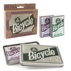 Τράπουλα: Bicycle Retro Tin Gift Set