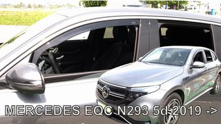 Farecla Mercedes Eqc N293 5D 2019+ Ζευγαρι Ανεμοθραυστες Απο Ευκαμπτο Φιμε Πλαστικο Heko - 2 ΤΕΜ. - (23631)