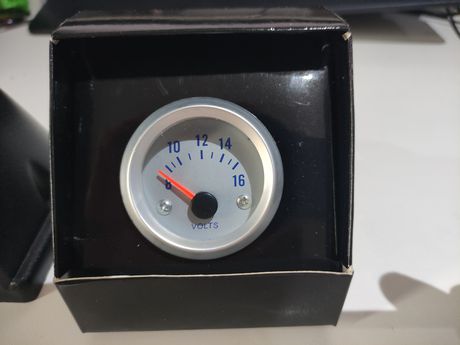 Οργανο Βολτομετρο μαζι με Βαση   - Voltmeter for auto with Base