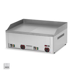 Διπλό Πλατώ με Λεία/Ραβδωτή Πλάκα 6kW 66x54x22cm Redfox FTHR60 Ε