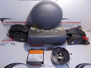 Αερόσακος  Set  SMART FOR TWO (450) (1998-2006)     Οδηγού,συνοδηγού,2 ζώνες,ταινία,εγκέφαλος airbag