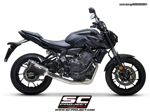 Sc Project Ολόσωμη Εξάτμιση 2-1 SC1-S Full Carbon  Yamaha MT 07 2021 - 2023 Racing Version