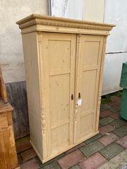 Δίφυλλη ντουλάπα vintage furniture design, παλιό ξύλινο έπιπλο-thumb-4