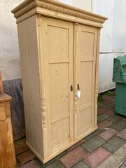 Δίφυλλη ντουλάπα vintage furniture design, παλιό ξύλινο έπιπλο-thumb-8