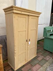 Δίφυλλη ντουλάπα vintage furniture design, παλιό ξύλινο έπιπλο-thumb-9