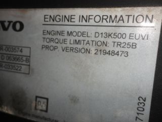 ΜΗΧΑΝΗ VOLVO FH4 D13K500 ΓΙΑ ΑΝΤΑΛΛΑΚΤΙΚΑ-thumb-2