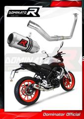 Dominator Ολόσωμη Εξάτμιση GP S.Steel Yamaha MT 125 2021 - 2023 Με Σιγαστήρα