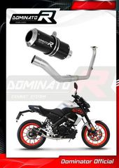 Dominator Ολόσωμη Εξάτμιση GP Black S.Steel Yamaha MT 125 2021 - 2023 Με Σιγαστήρα 