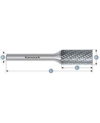 Karnasch Φρέζα Καρβιδίου 10x20x6x65mm 11.3011.085