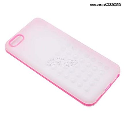 ΘΗΚΗ IPHONE 5C ΣΙΛΙΚΟΝΗΣ TPU COLOR EDGING ΡΟΖ