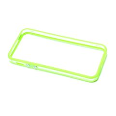 BUMPER IPHONE 5/5S/SE ΣΙΛΙΚΟΝΗΣ TPU CLEAR ΠΡΑΣΙΝΟ