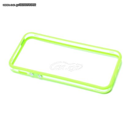 BUMPER IPHONE 5/5S/SE ΣΙΛΙΚΟΝΗΣ TPU CLEAR ΠΡΑΣΙΝΟ