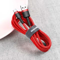 Baseus Cafule USB-A / USB-C QC 3.0 3A 0.5 m cable - red-thumb-3