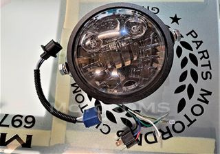 ΦΑΝΑΡΙ ΜΠΡΟΣΤΑ LED ΑΡΙΣΤΗΣ ΠΟΙΟΤΗΤΑΣ RETROMOTO !!! 14cm ΜΕ ΕΝΣΩΜΑΤΩΜΕΝΑ ΦΛΑΣ MotorDMS!!!