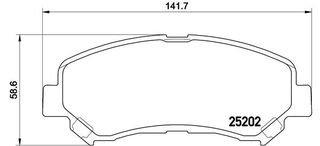 ΣΕΤ ΤΑΚΑΚΙΑ BREMBO  P79028 8835004ADU0000 D10602FL0A D10602GD0A D1060JE21A D1060JE22A AY040NS132 AY040NS152 AY040NS173 D10603UB0A D10609DF0A D10609DJ0A D10609N00A D10609N50A D1060ET01A D1060JD00A D106