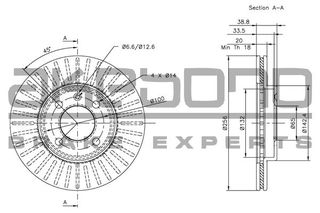 ΔΙΣΚΟΠΛΑΚΕΣ ΕΜΠΡΟΣ VECTOR  BN0034 1HM615301E 6NO615301D 1HM615301B 321615301D 357615301D 6N0615301D