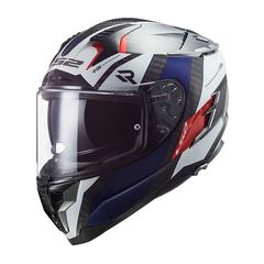 ΚΡΑΝΟΣ FULL FACE CHALLENGER FF327C CARBON ALLOY WHITE/BLUE/RED| LS2