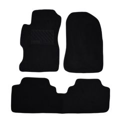 Πατάκια δαπέδου μοκέτας Clan μαύρα για Honda Civic (VII) 4D 3τμχ