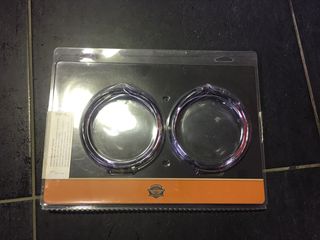 Visor Style Passing Lamp Trim Ring Χρωμίου για Harley Davidson