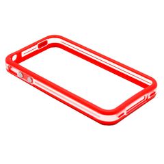 BUMPER IPHONE 4/4S ΣΙΛΙΚΟΝΗΣ TPU ΚΟΚΚΙΝΟ