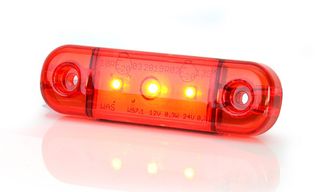 LED Όγκου Е-Mark 12V / 24V IP68 Κόκκινο Με 3 SMD 8,4см