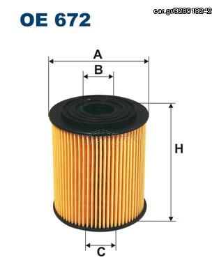 ΦΙΛΤΡΟ ΛΑΔΙΟΥ FILTRON F-686  OE672 11427509208 11427512446 7087808