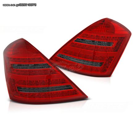 Πισινά Φανάρια Set Για Mercedes-Benz S-Class W221 05-09 Led Κόκκινο/Φιμέ