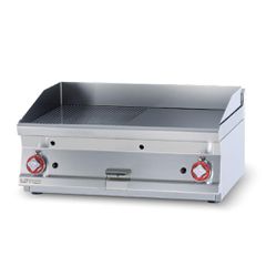 Διπλό Πλατώ Αερίου με Λεία/Ραβδωτή Πλάκα 14kW 80x70,5x28cm Lotus FTLRT-78G