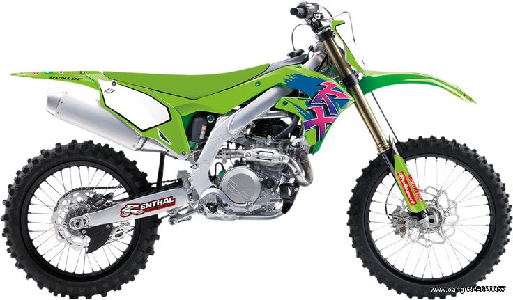 BLACKBIRD RACING Αυτοκόλλητα σετ "Retro Style" KAWASAKI KX-F 250 2021-2023  KX-F 450 2019-2023